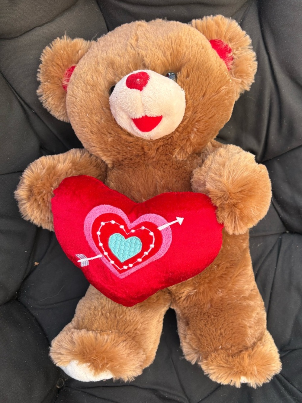 2014 Sweetheart Teddy . Valentine’s Bear - Brown with Red Heart
